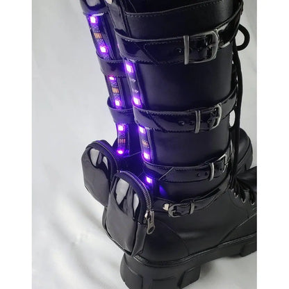 Coturno  de LED Cyberpunk - T-800 SANTACROW