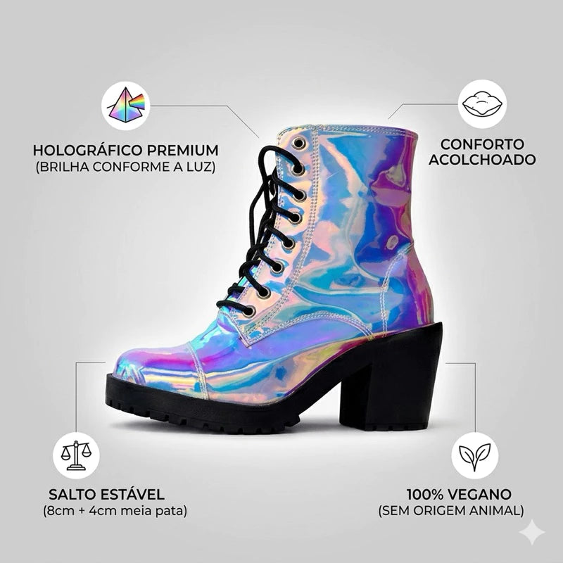 Bota Holográfica Cyberpunk