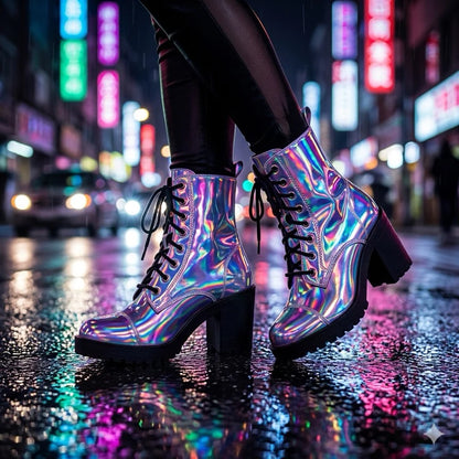 Bota Holográfica Cyberpunk